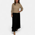 Scarlett | Long Jumper Dress with Pleated Skirt