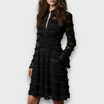 Paisley | Sheer Fringed Midi Dress