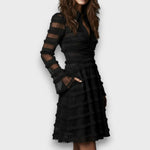 Paisley | Sheer Fringed Midi Dress