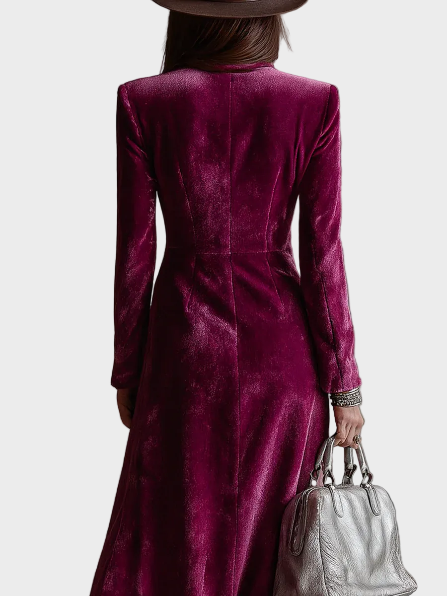 Vera | Long Velvet Blazer Dress