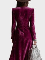 Vera | Long Velvet Blazer Dress