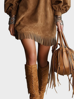 Vintage Short Dress with Sleeves