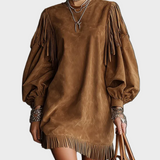 Vintage Short Dress with Sleeves