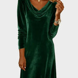 Rosina | Flowy Velvet Dress