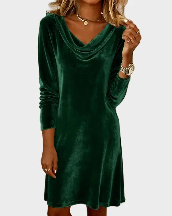 Rosina | Flowy Velvet Dress