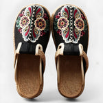 Loretta | Women's Embroidered Flat Sandals