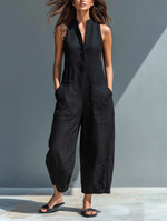 Sophie | Flowy Dungaree Jumpsuit