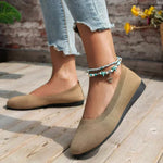 Frieda | Rib-Knit Slip-On Ballet Flats