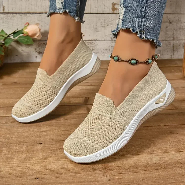 Azalea Orthopedic Slip-On Sneakers Grey, photo studio