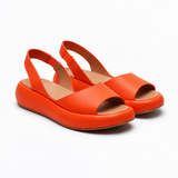 Glenda | Platform Slingback Sandals with a Wide Front Strap