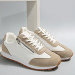 Cadiz | Lifted Walking Sneakers with a Side Zip