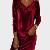 Rosina | Flowy Velvet Dress