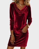 Rosina | Flowy Velvet Dress