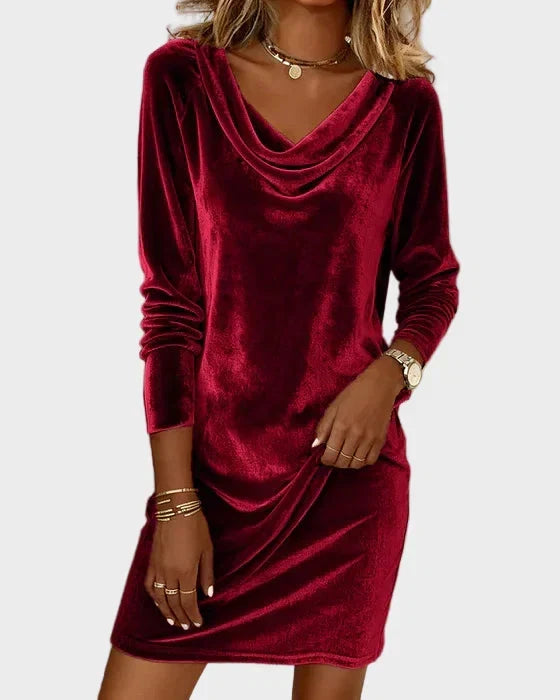 Rosina | Flowy Velvet Dress