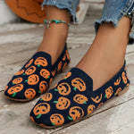 Nadia | Square-Toe Knit Flats