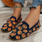 Nadia | Square-Toe Knit Flats