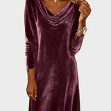 Rosina | Flowy Velvet Dress