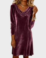Rosina | Flowy Velvet Dress