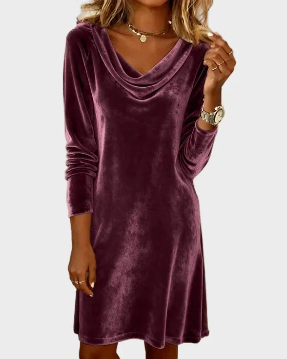 Rosina | Flowy Velvet Dress
