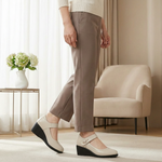 Mirella | Mary-Jane Wedge Shoes with a Decorative Strap