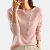 Asymmetric Button Cardigan