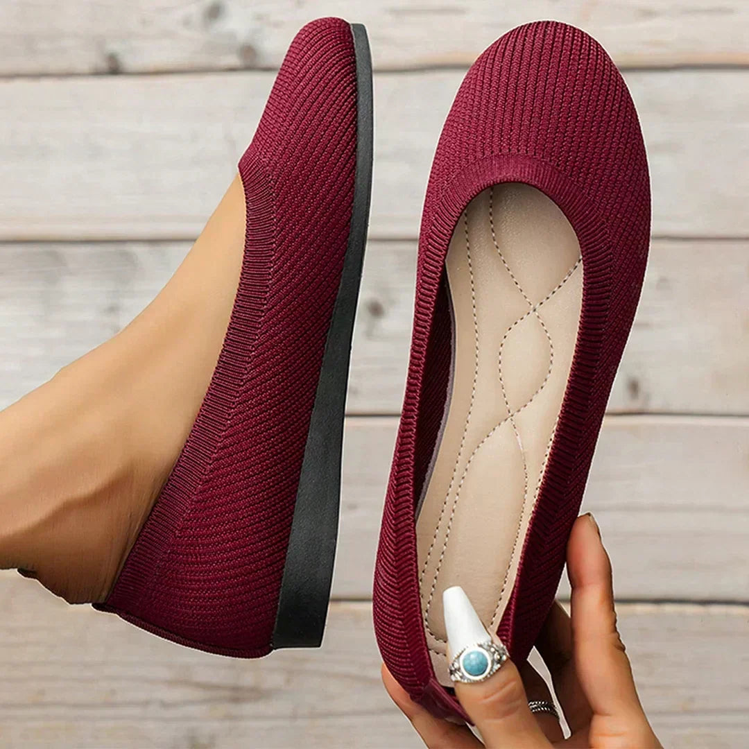 Frieda Comfort Shoes Red, photo studio