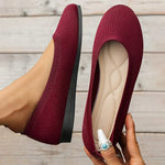 Frieda | Rib-Knit Slip-On Ballet Flats