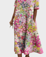 Elena | Light and Flowy Floral Midi Dress