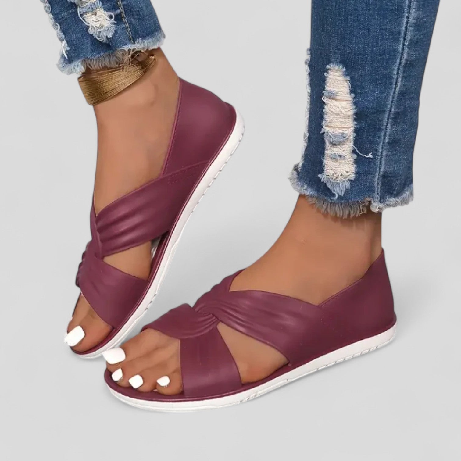 Joelle | Women's Cross-Strap Orthopaedic Sandals