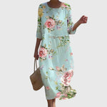 Elegant Floral Maxi Dress