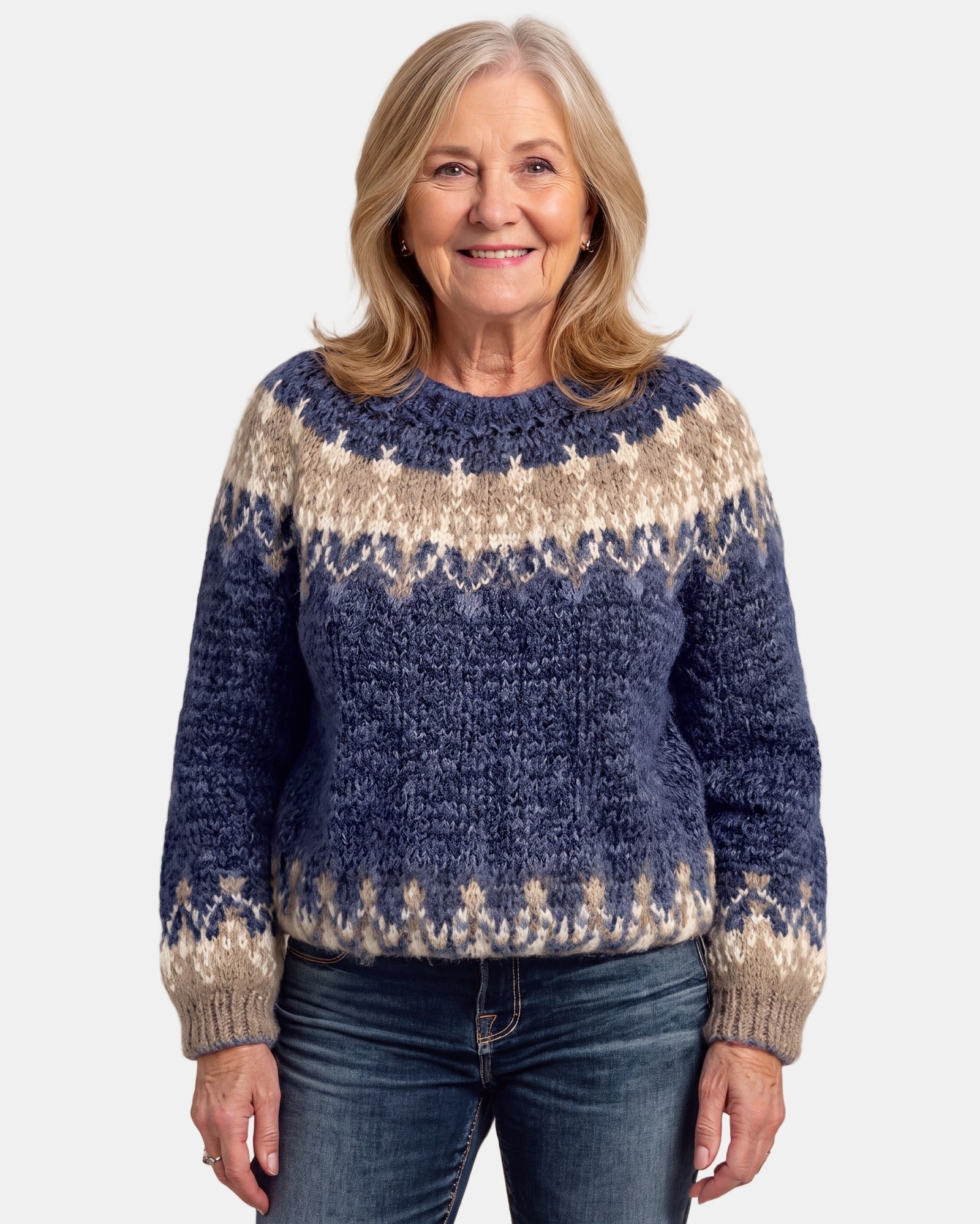 Bark Nordic Jumper Blue, photo studio
