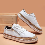 Oluchi | Side-Zip Sneakers with a Stitched Platform Sole