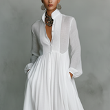 Antonia | Maxi Dress with Pleated Skirt