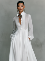 Antonia | Maxi Dress with Pleated Skirt