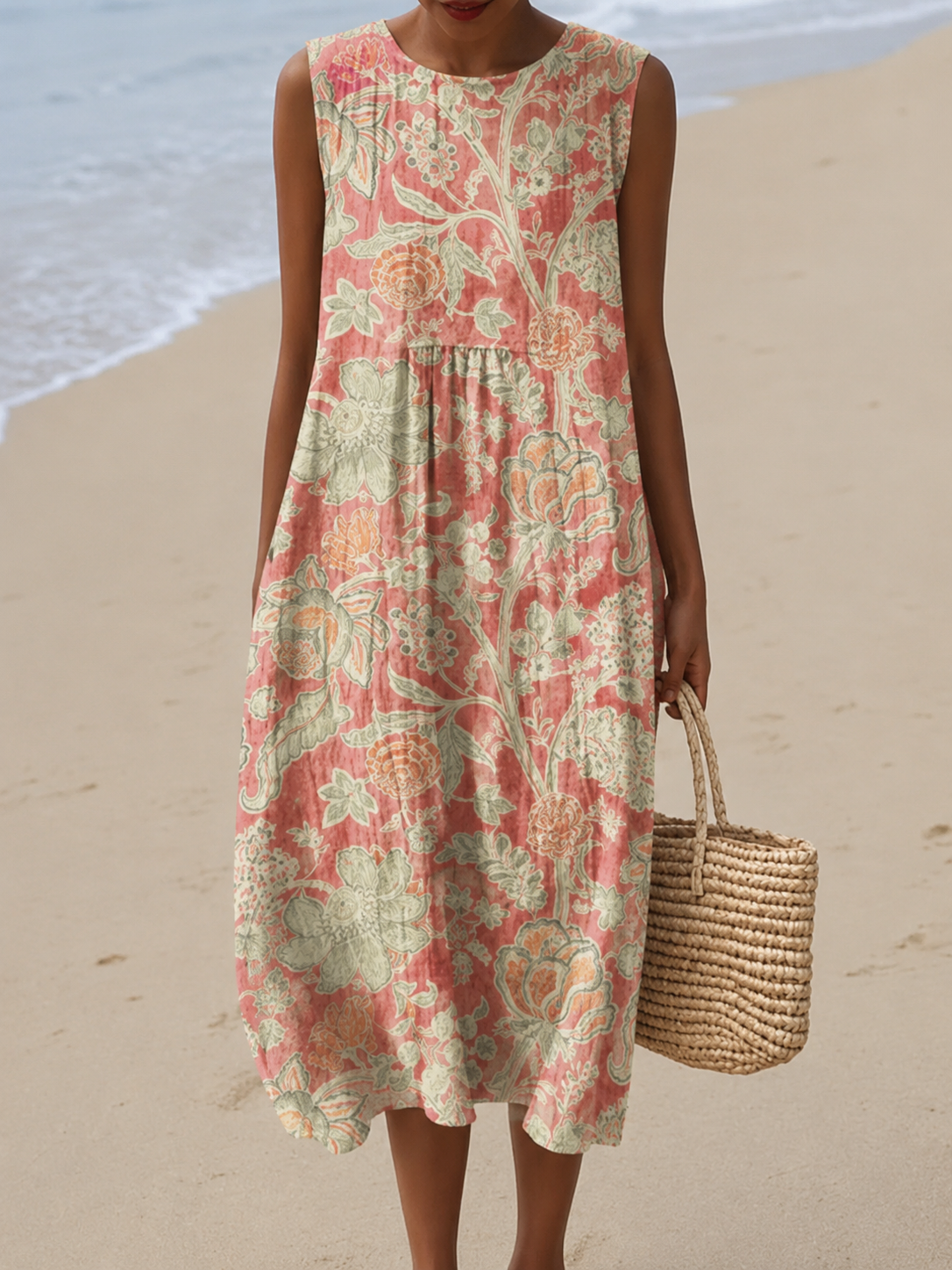 The Aveline Midi Dress Multicolor, photo studio