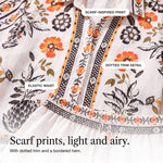 Bijou | Scarf Print Shirt and Shorts Set with Bordered Hems