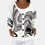 Black and White Wave Cardigan