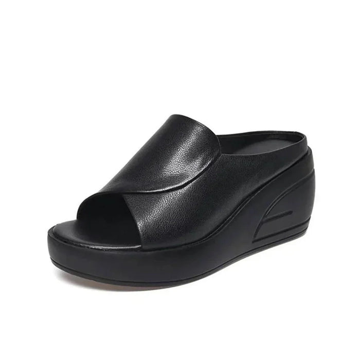 Karina | Orthopaedic Peep-Toe Wedge Slides