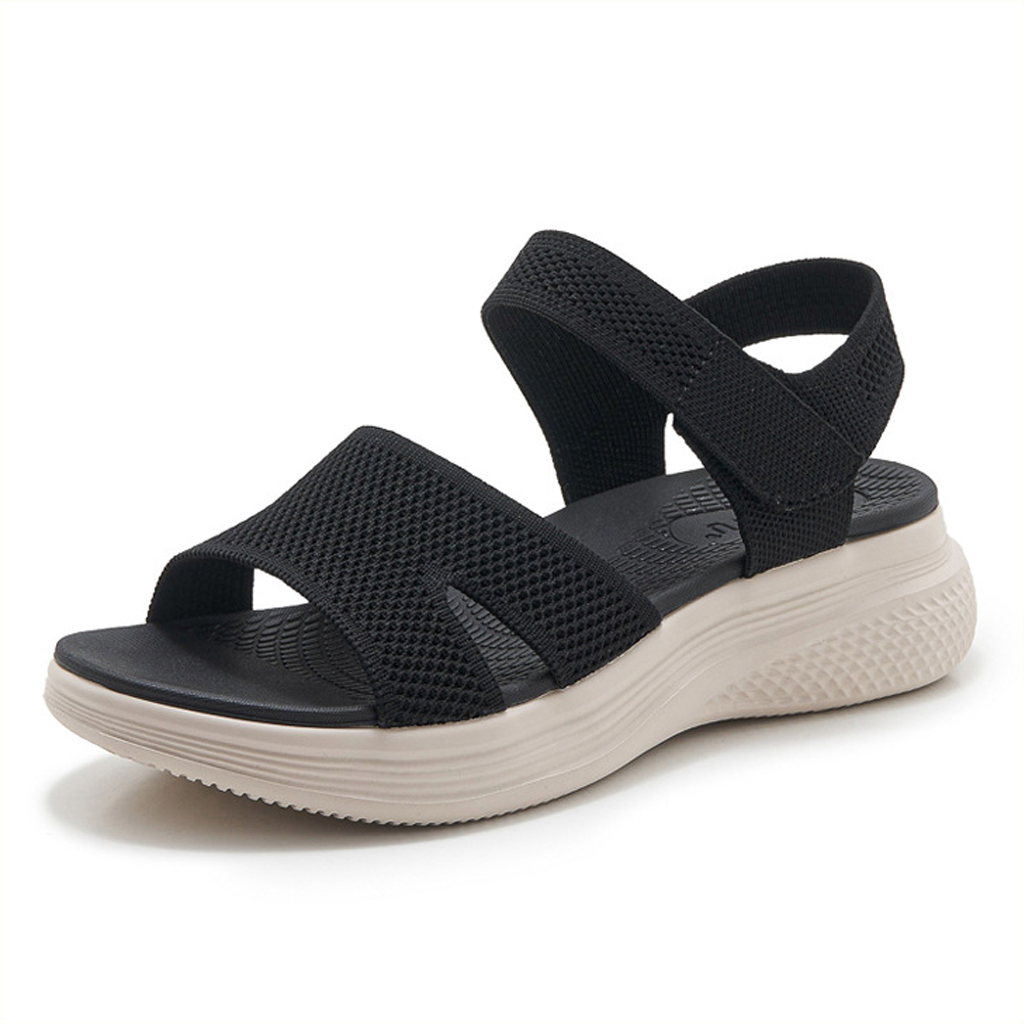 Azura Comfort Arch Support Walking Sandals Black, photo studio