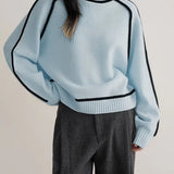 Black Outlined Turtleneck Jumper