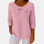 Boat-Neck Bow Jumper