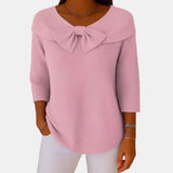 Boat-Neck Bow Jumper