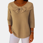 Boat-Neck Bow Jumper