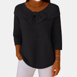 Boat-Neck Bow Jumper