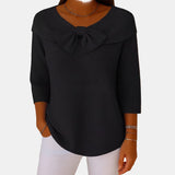 Boat-Neck Bow Jumper