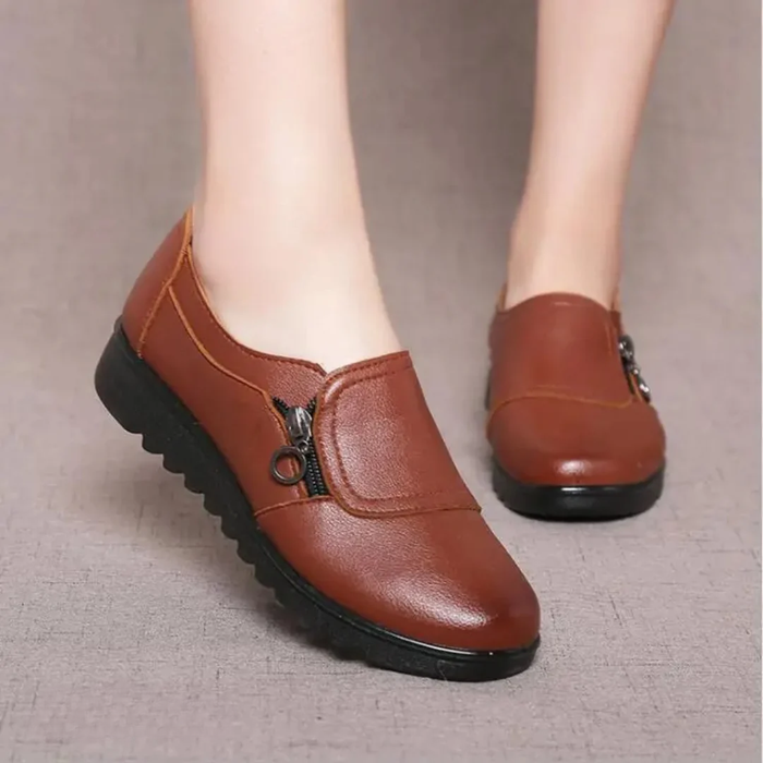 Helga | Orthopaedic Slip-On Shoes with a Side Zip