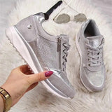 Gabri | Sneakers with a Side Zip and Laces