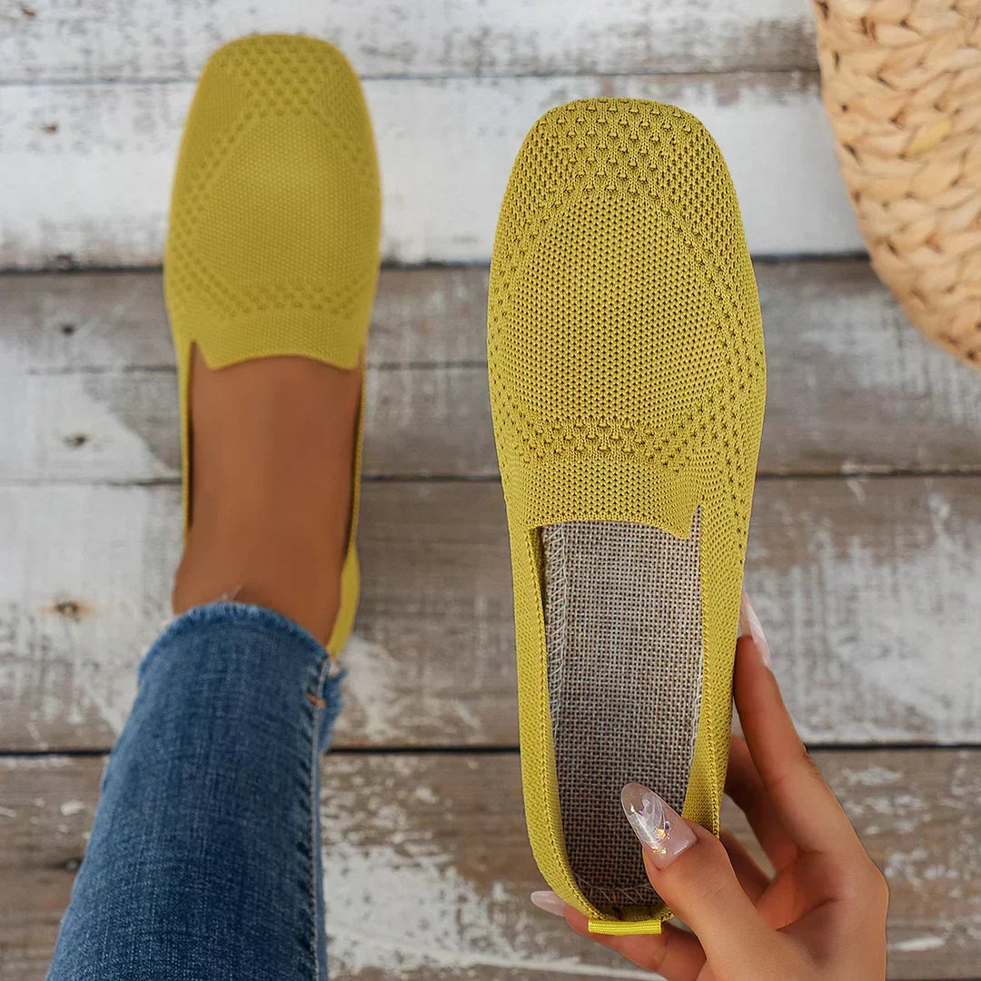 Nadia Orthopedic Shoes Yellow, photo studio