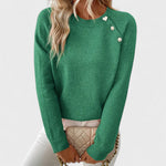 Asymmetric Button Jumper