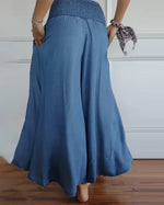Lara | Wide-Leg Palazzo Pants with a Smocked Waist
